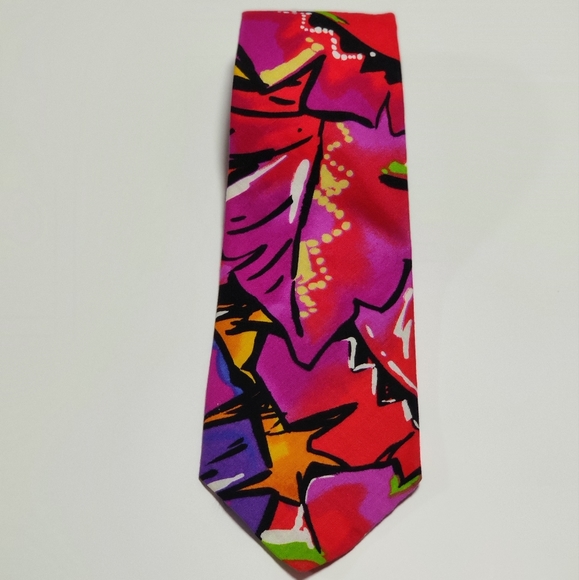 Vertigo Cotton Abstract Geometric Neck Tie - Picture 4 of 6
